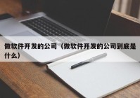 做软件开发的公司（做软件开发的公司到底是什么）